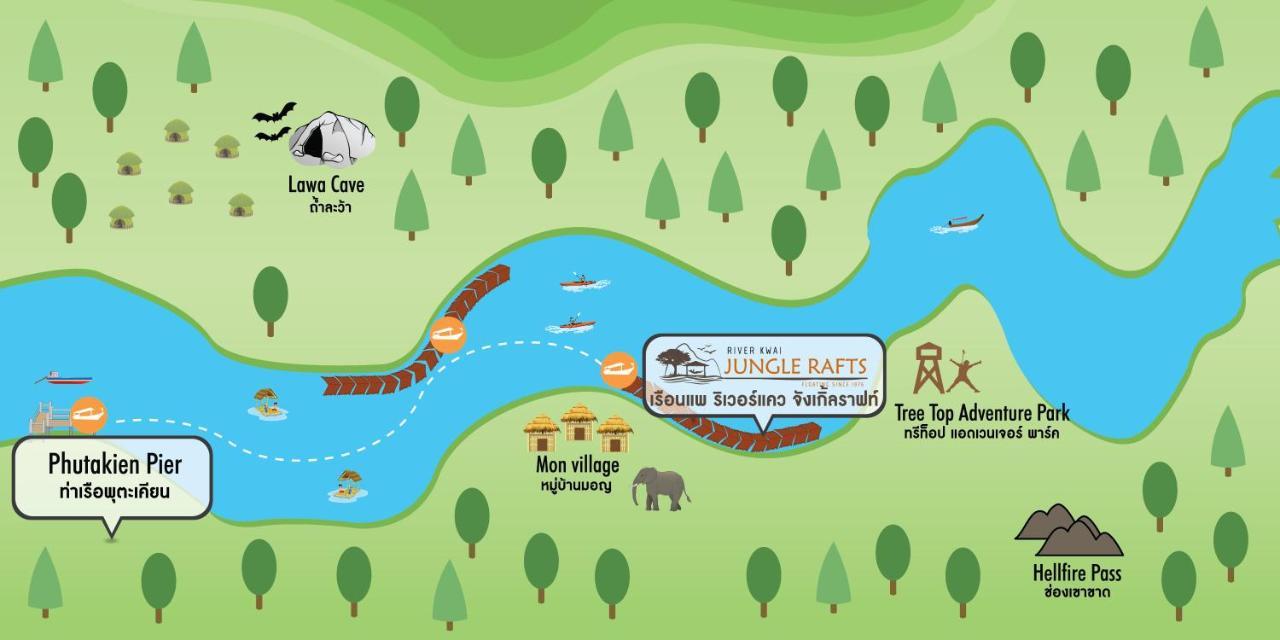 River Kwai Jungle Rafts Sai Yok Exterior photo